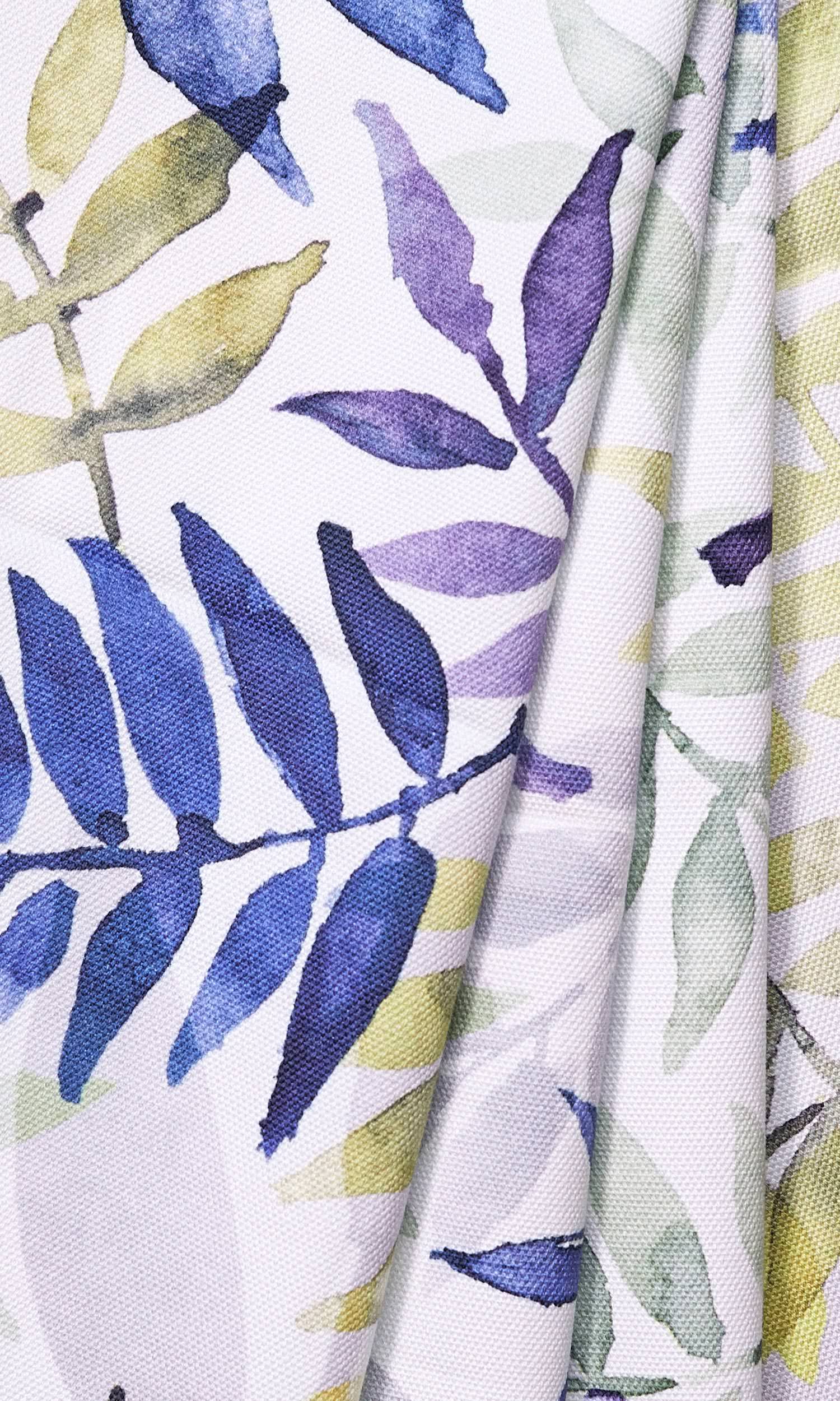 Floral Window Treatments Fabric By the Metre (Purple/ Blue/ Green/ Gray)