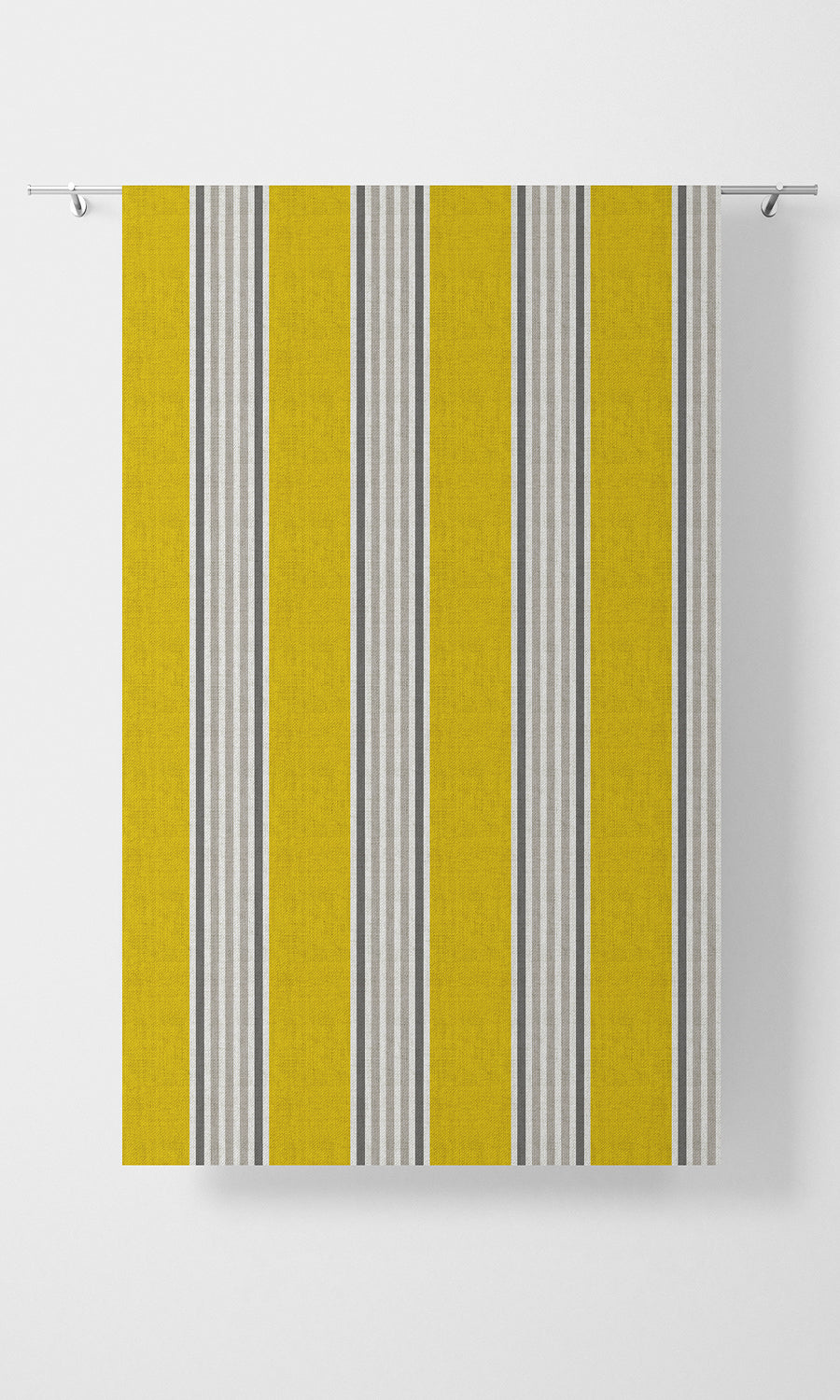 Striped Print Free Fabric Material Sample (Sunflower Yellow)