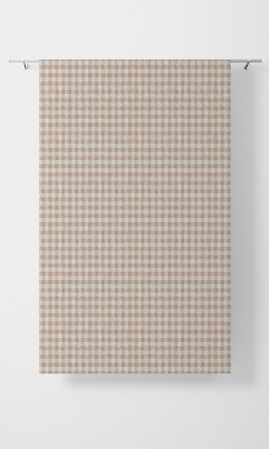 Check Patterned Home Textile Fabric Material By the Metre (Blush Pink/ White)