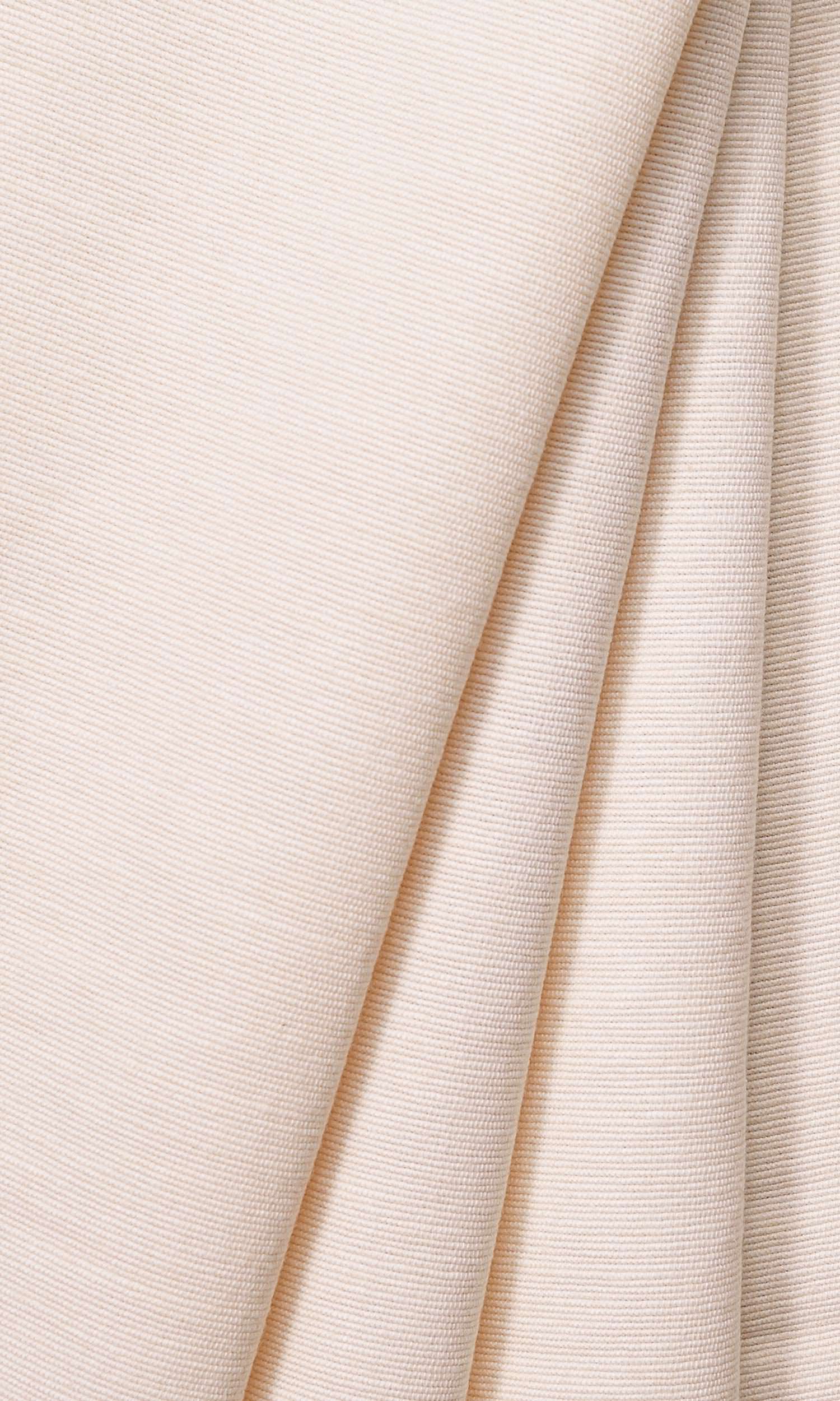 Cotton Window Treatments Fabric Sample (White/ Ivory)