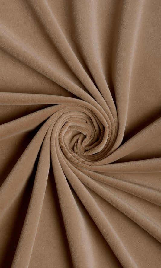 Velvet Curtain Panels (Brown)