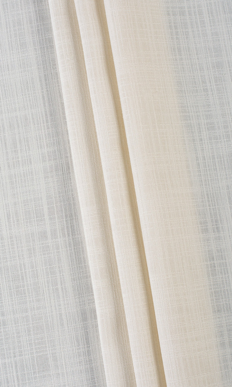 Semi-Sheer Home Textile Fabric Material By the Metre (Warm Ivory/ Pale Beige)