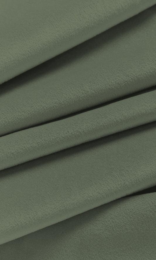 Velvet Curtain Panels (Green)