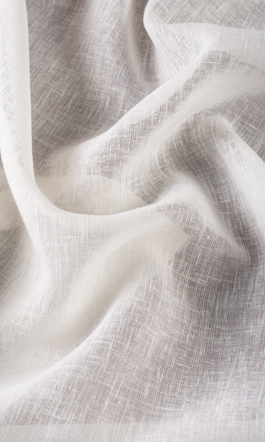 Plain Sheer Window Treatments Fabric By the Metre (Cream/ Off-White)