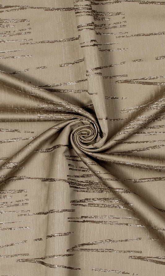 Abstract Patterned Drapes (Mocha Coffee)