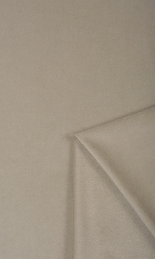 Velvet Home Décor Fabric By the Metre (Tan/ Beige)