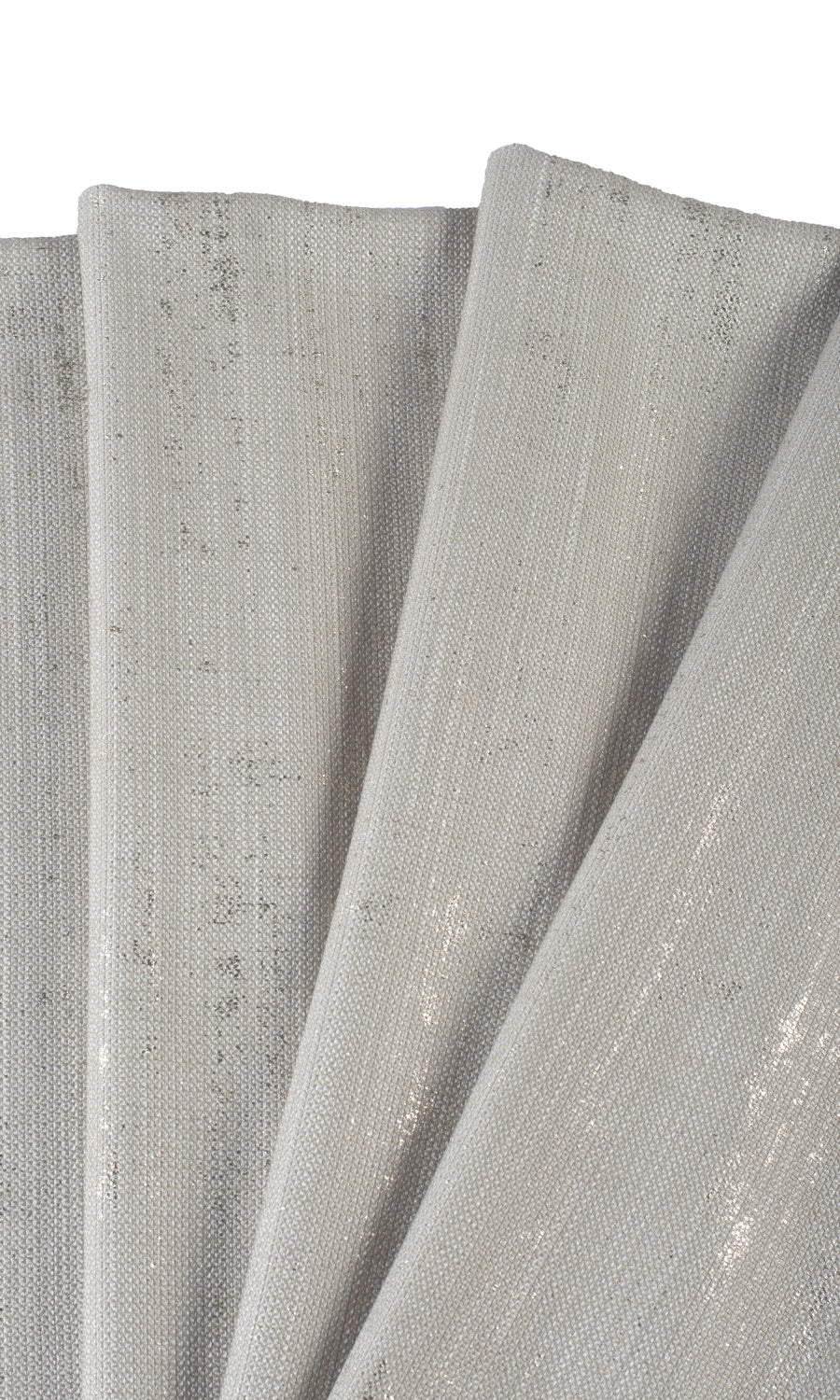 Metallic Accented Home Textile Fabric Material By the Metre (Taupe Gray-Brown)