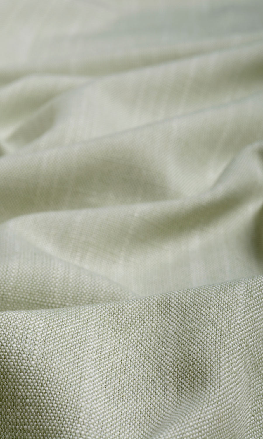 Plain Linen Texture Home Textile Fabric Material By the Metre (Mint Green)