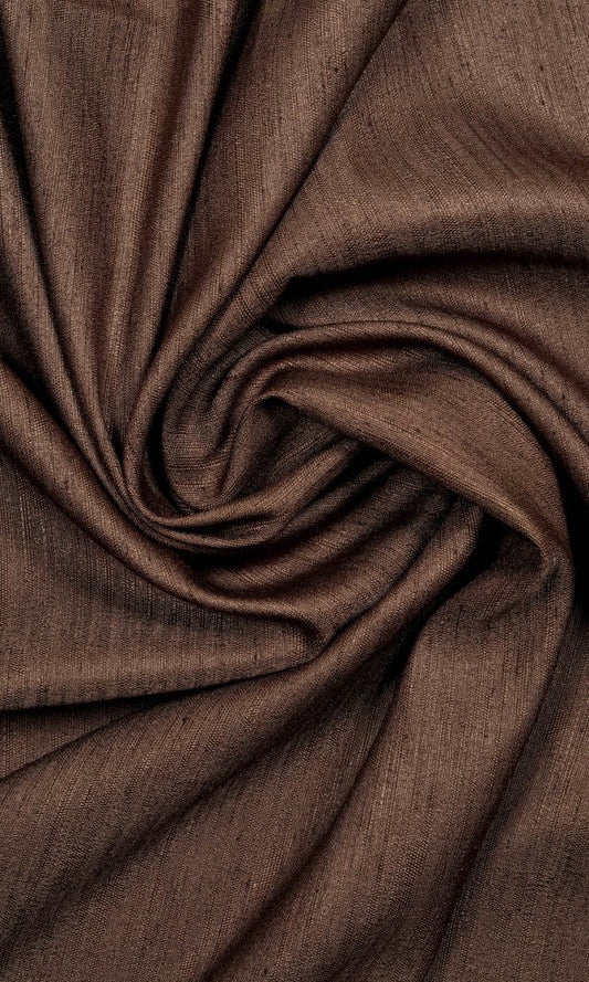 Custom Pinch Pleat Curtains Drapes (Coffee Brown)