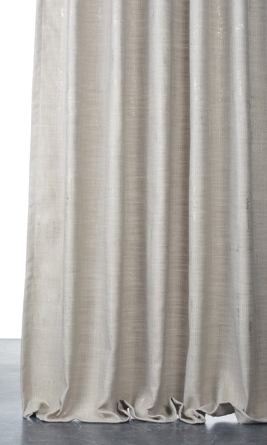 Metallic Accented Window Treatments Fabric By the Metre (Taupe Gray-Brown)