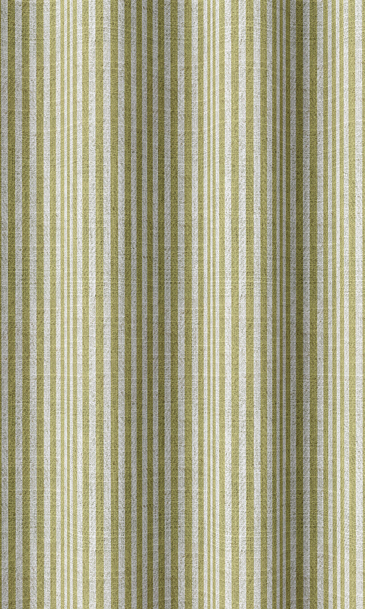 Striped Curtains (Green/ White)