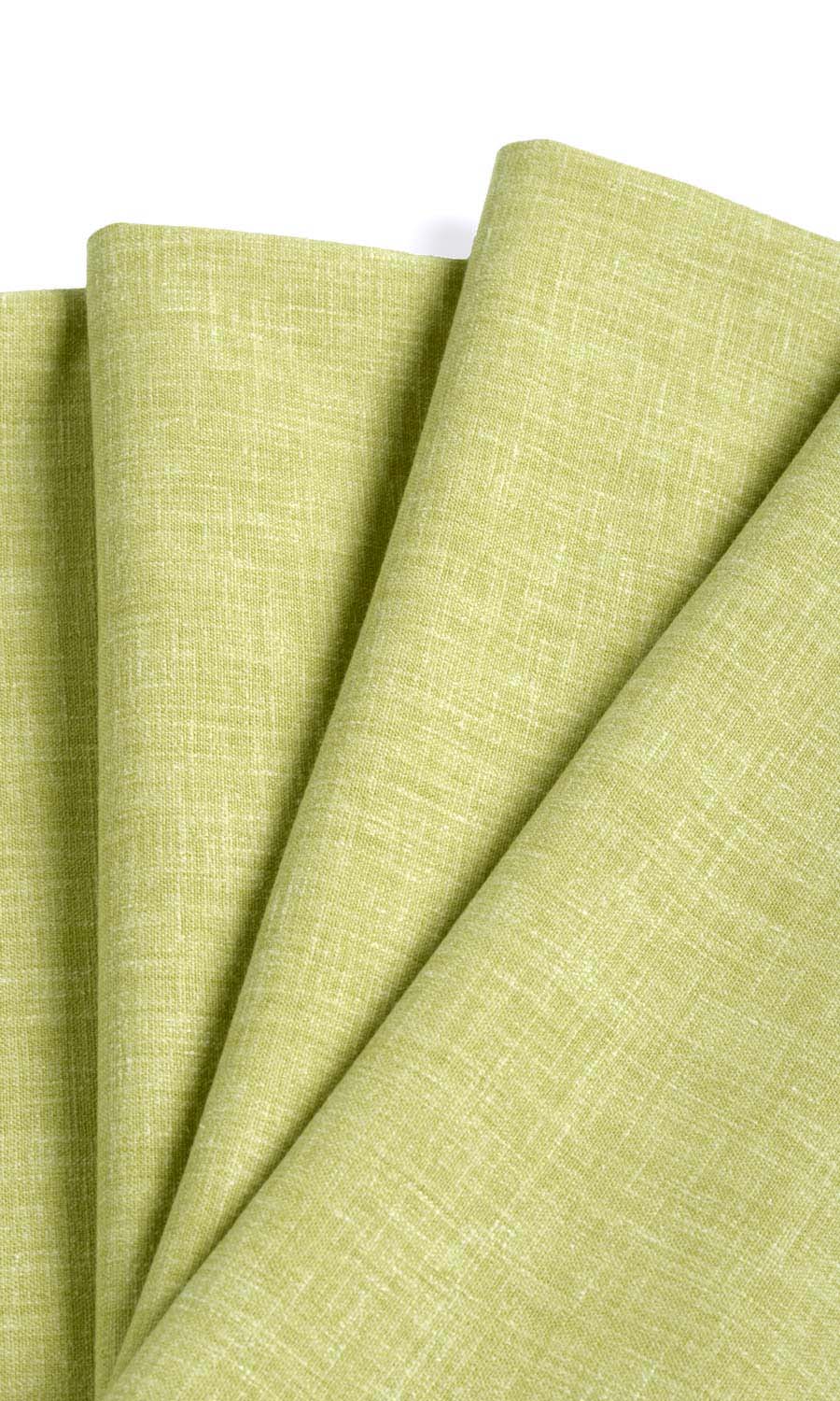 Poly-Cotton Blend Window Treatments Fabric By the Metre (Green)