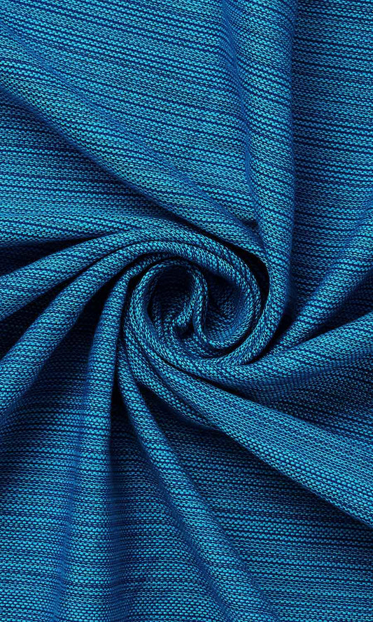 Cotton Curtain Panels (Blue)
