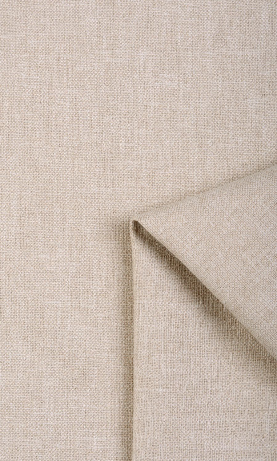 Linen Blend Fabric By the Metre for Curtains & Drapes (Beige)