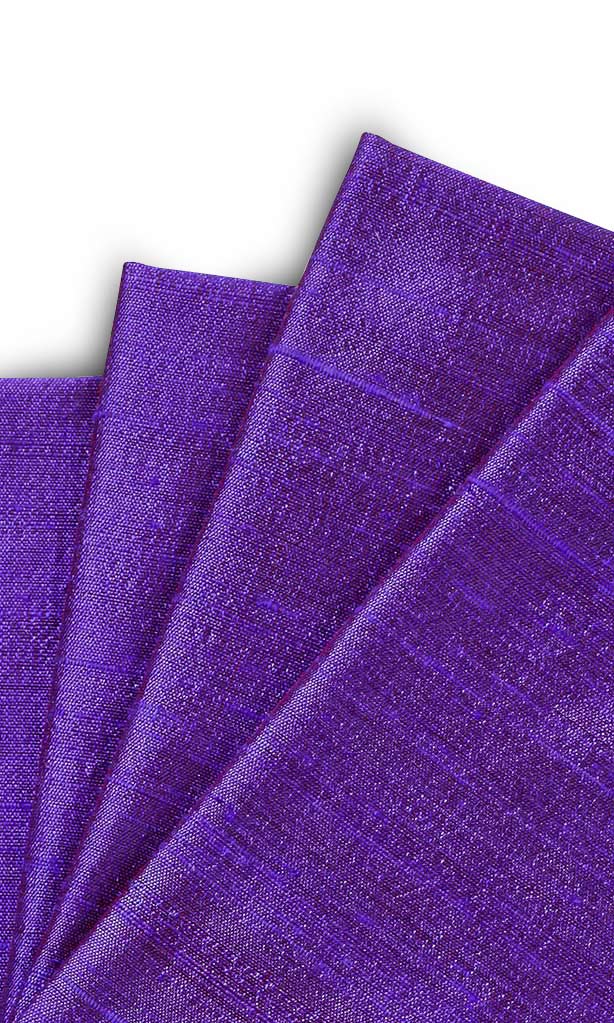 Pure Silk Window Treatments Fabric By the Metre (Purple)