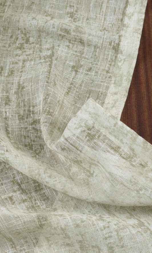 Textured Sheer Curtains (Green)