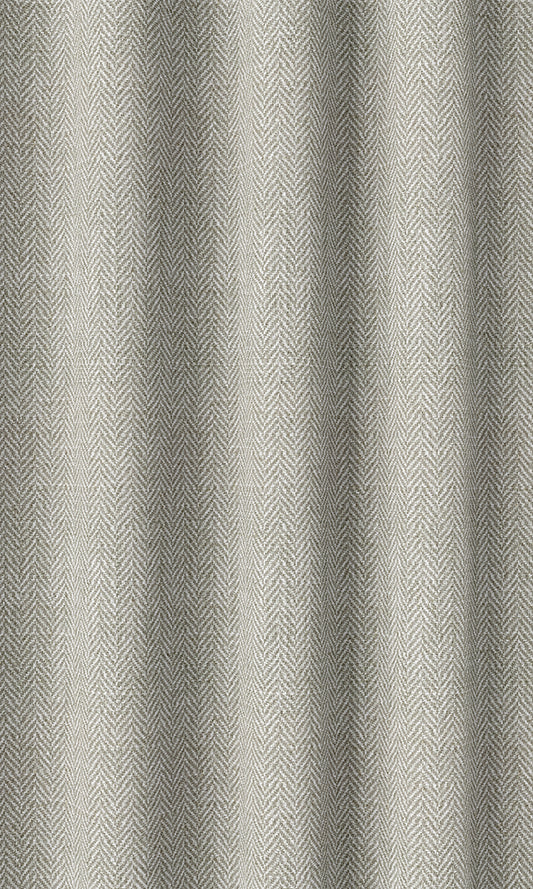 Herringbone Textured Home Décor Fabric By the Metre (Grey)