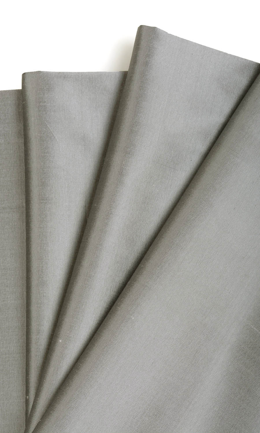 Shantung Silk Home Textile Fabric Material By the Metre (Steel Grey)