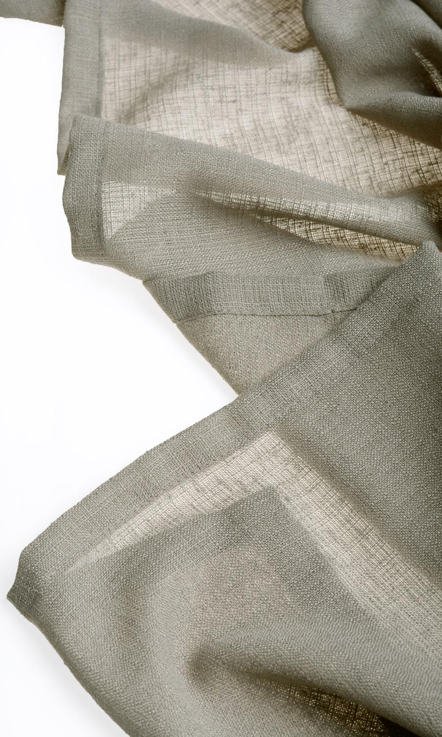 Sheer Window Treatments Fabric By the Metre (Taupe Grey)