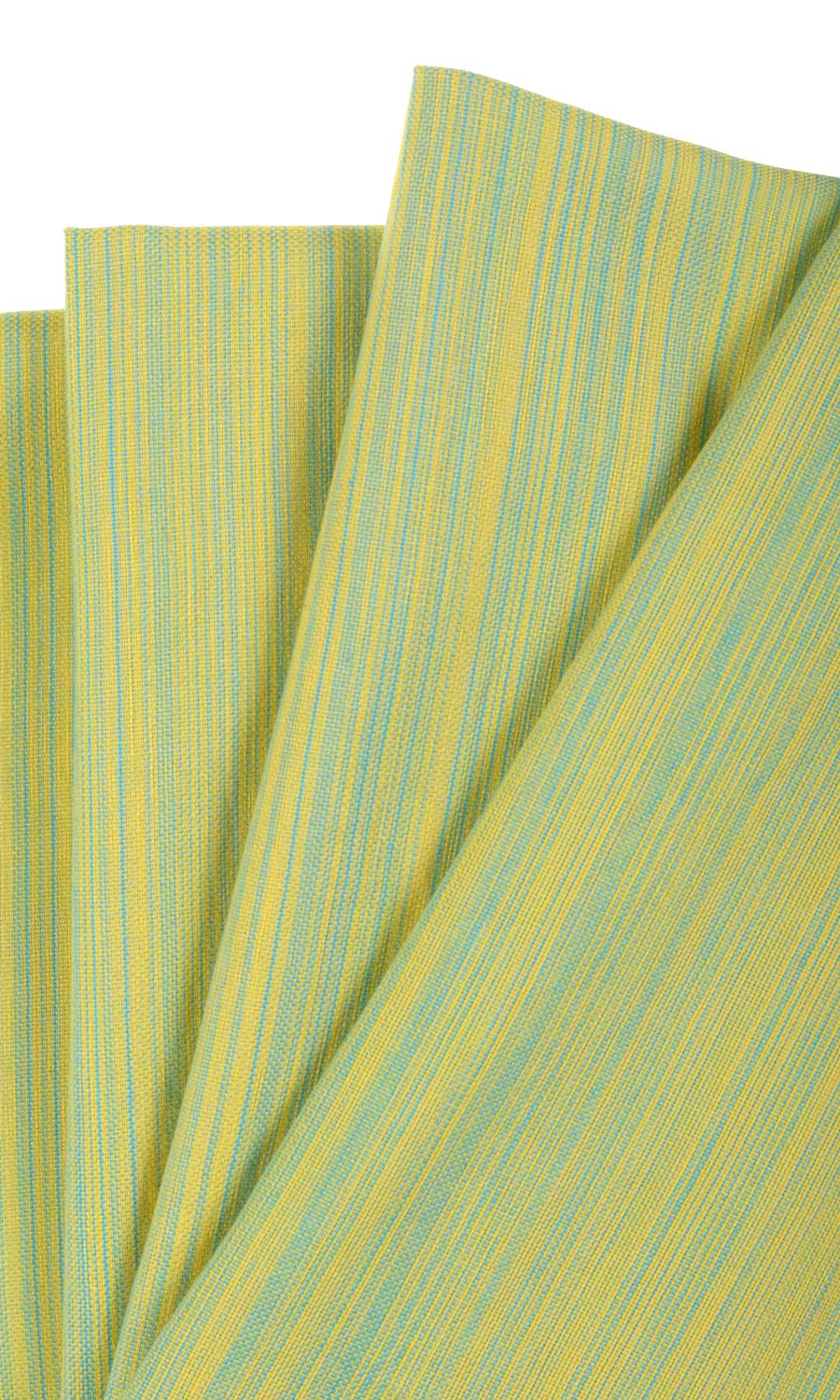 Cotton Window Treatments Fabric Sample (Yellow/ Light Green)
