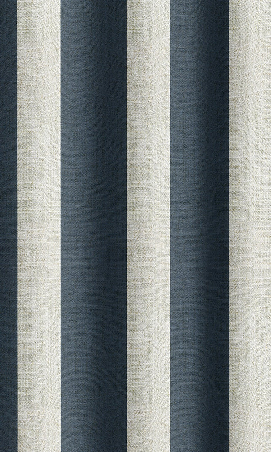 Modern Striped Print Curtains (Slate Grey)
