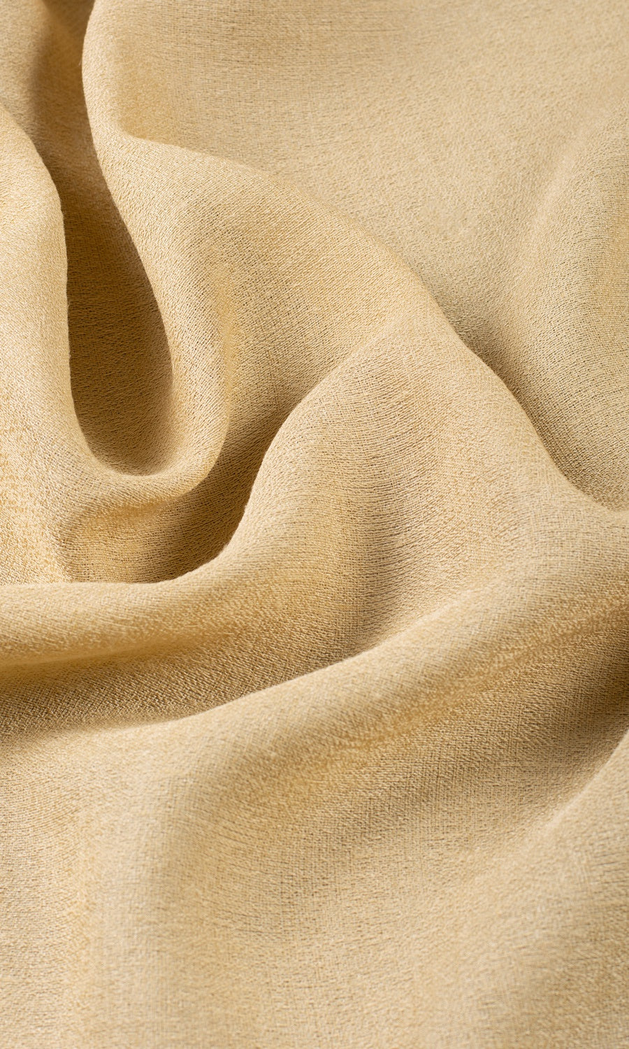 Sheer Free Fabric Material Sample (Macaroon Beige/ Warm Yellow)