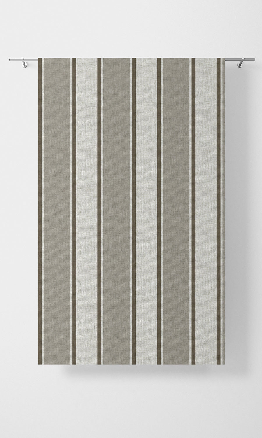 Modern Striped Print Home Textile Fabric Material By the Metre (Beige/ Brown)