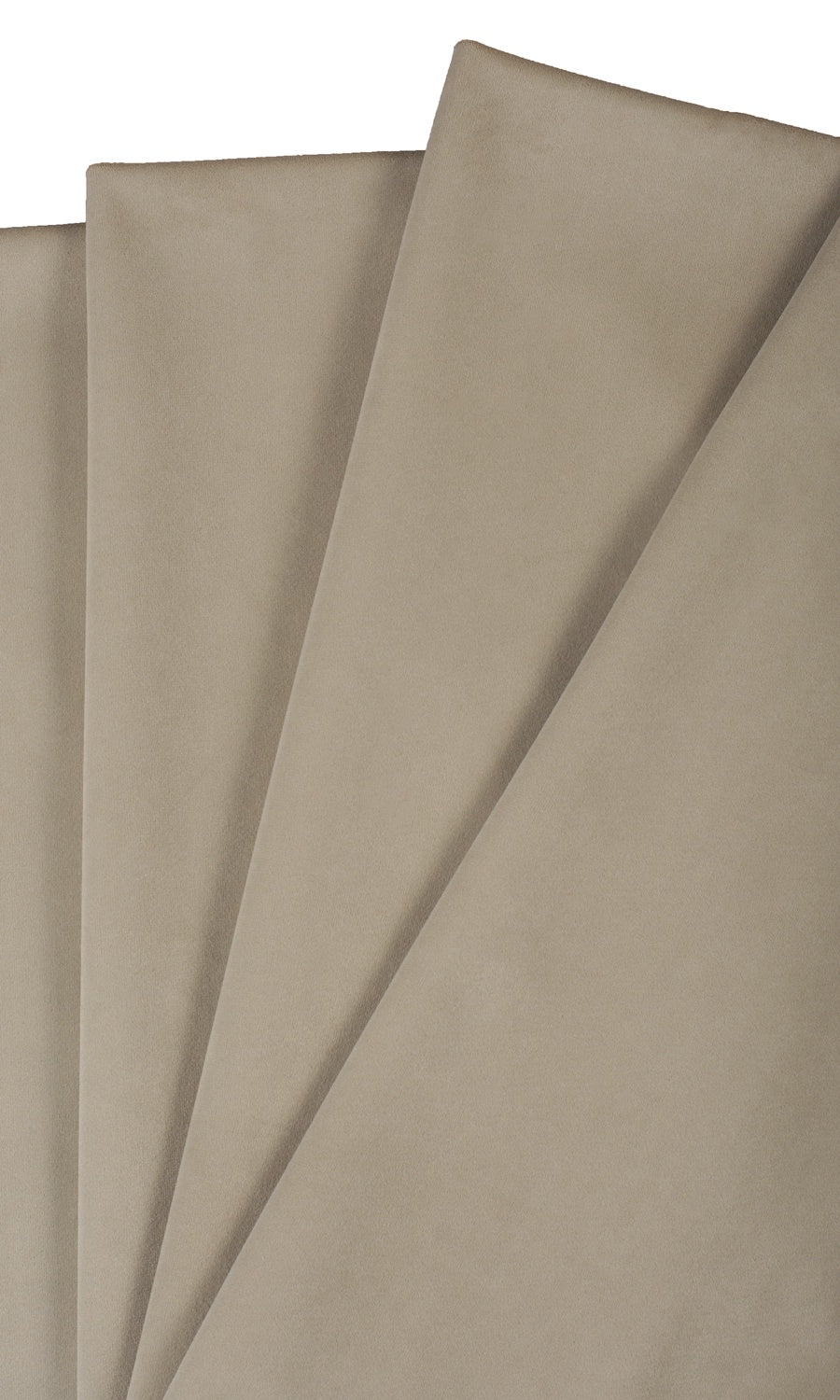 Velvet Free Fabric Material Sample (Tan/ Beige)
