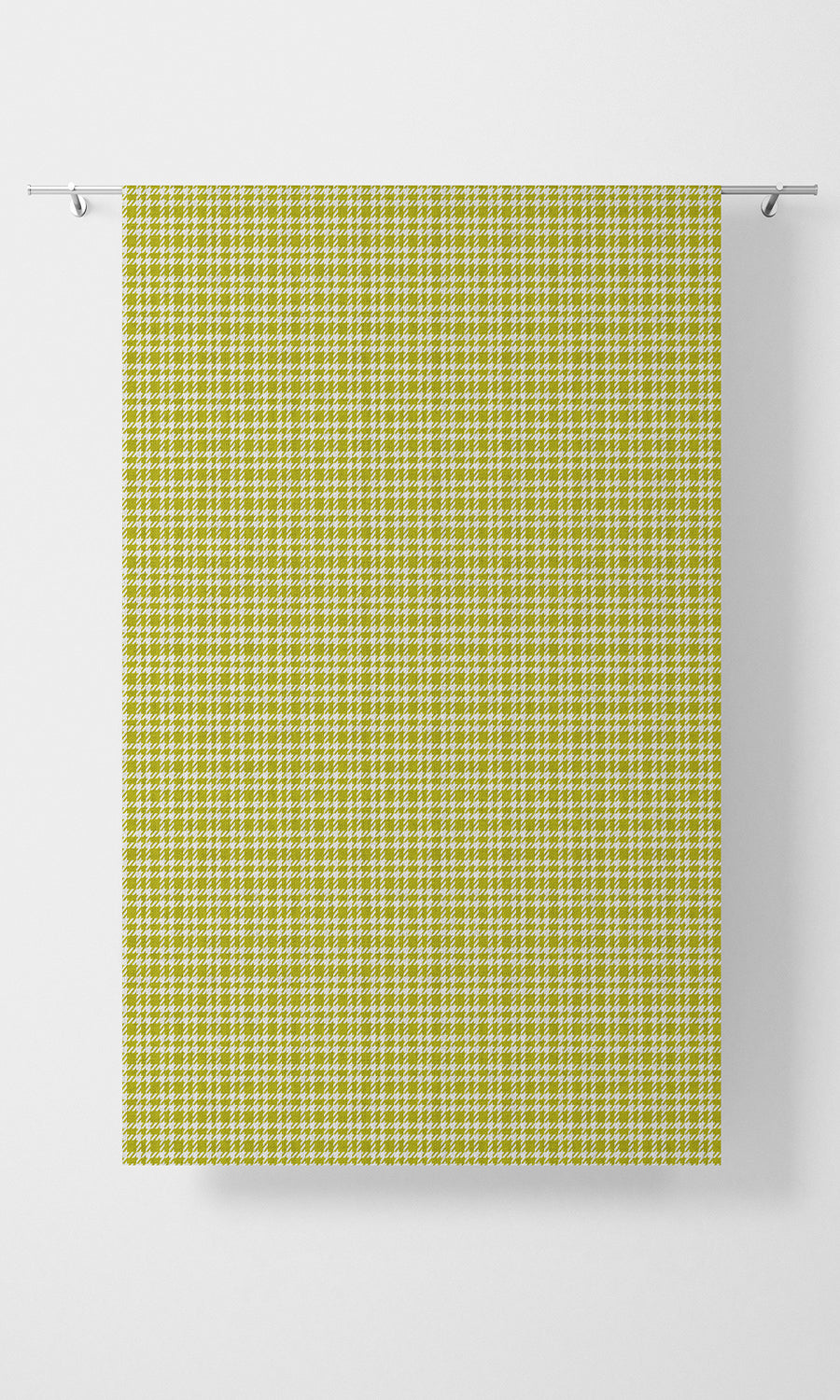 Check Patterned Free Fabric Material Sample (Apple Green)