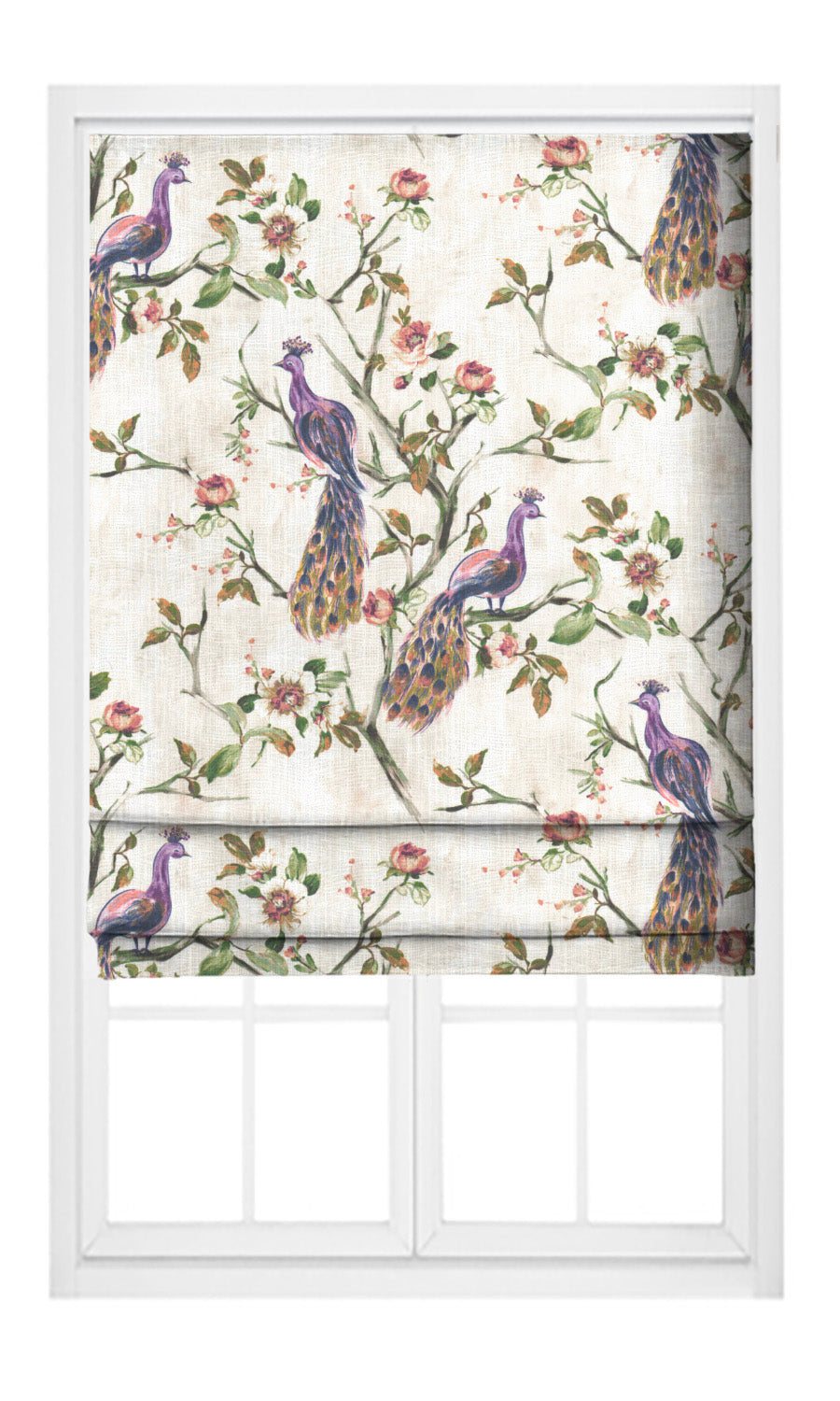 French Country Print Home Textile Fabric Material By the Metre (Orange/ Green/ Purple)