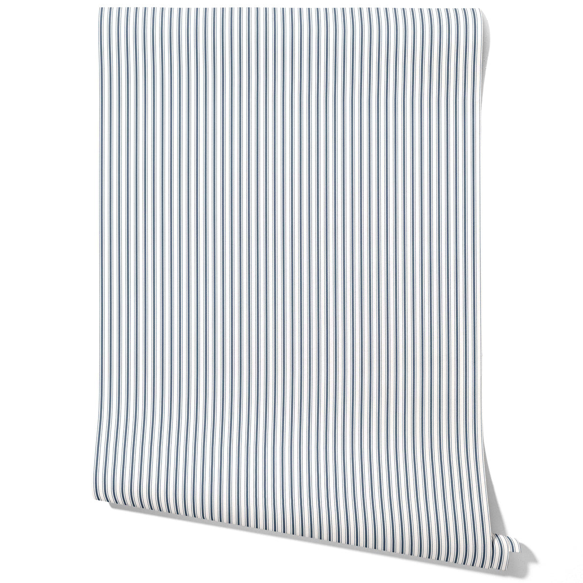 Geometric Striped Kitchen Wallpaper (Navy Blue)