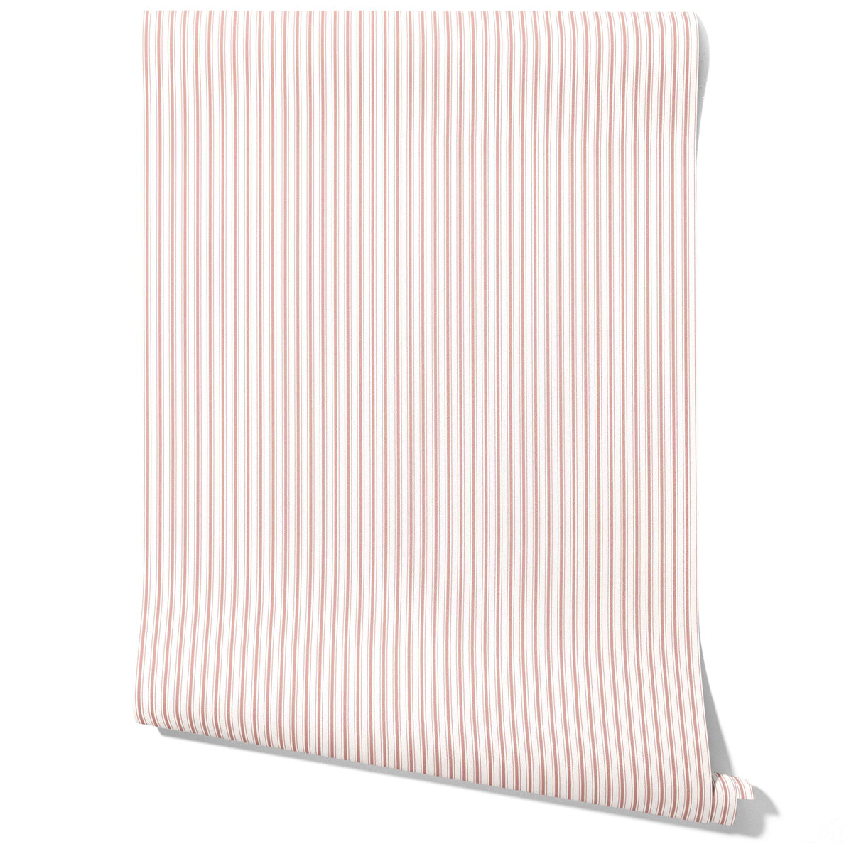 Geometric Striped Kitchen Wallpaper (Pastel Pink)