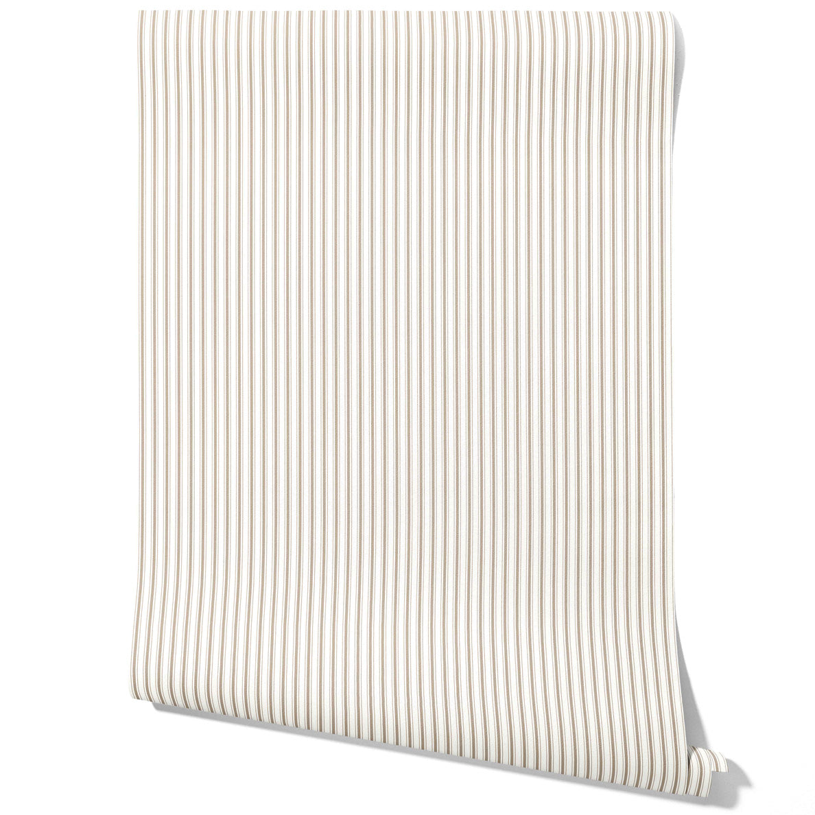 Neutral Geometric Striped Kitchen Wallpaper Sample (Greige/ Beige/ Warm Gray)