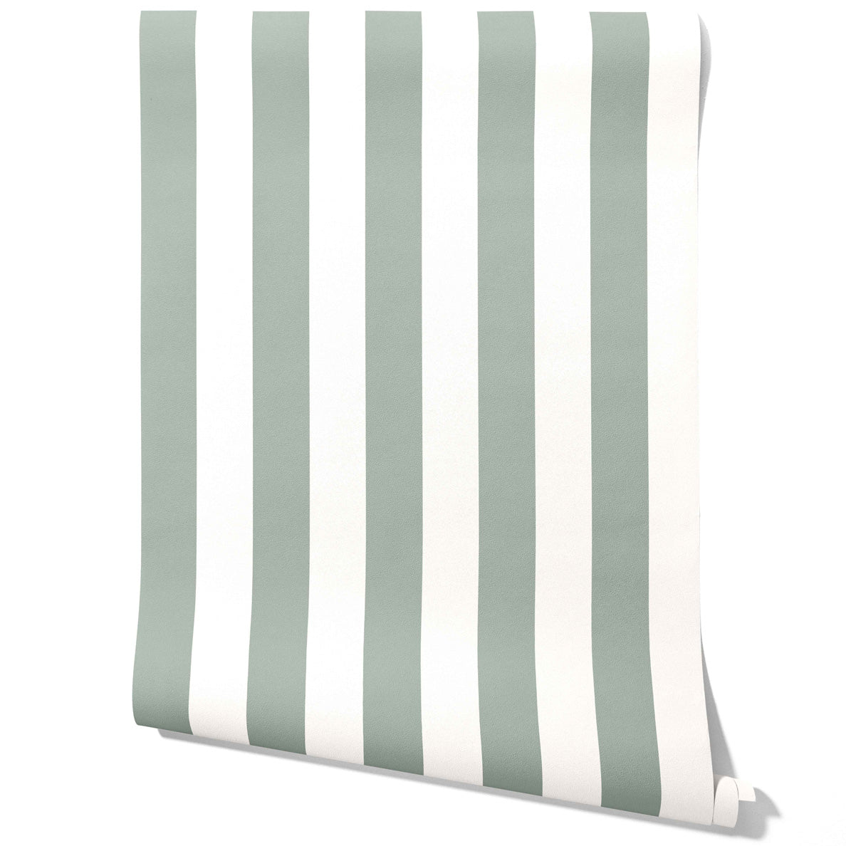 Geometric Striped Traditional Wallpaper (Green)