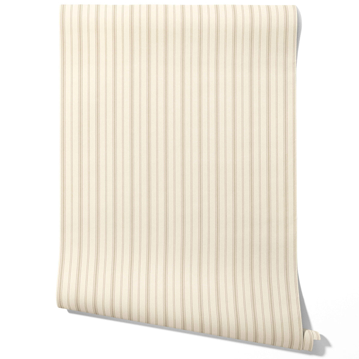 Neutral Geometric Striped Kitchen Wallpaper Sample (Beige/ Taupe)