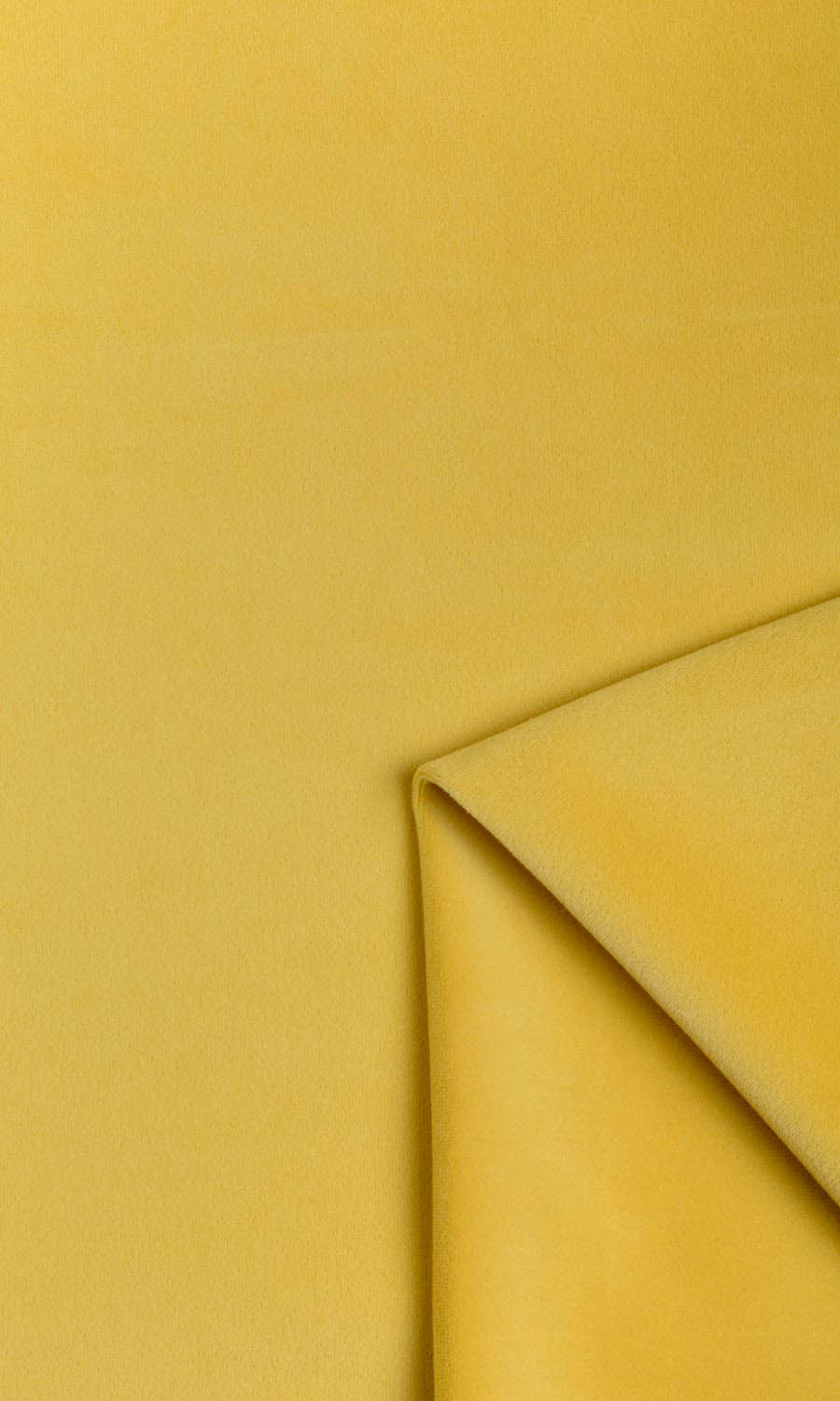 Velvet Window Treatments Fabric Sample (Yellow)