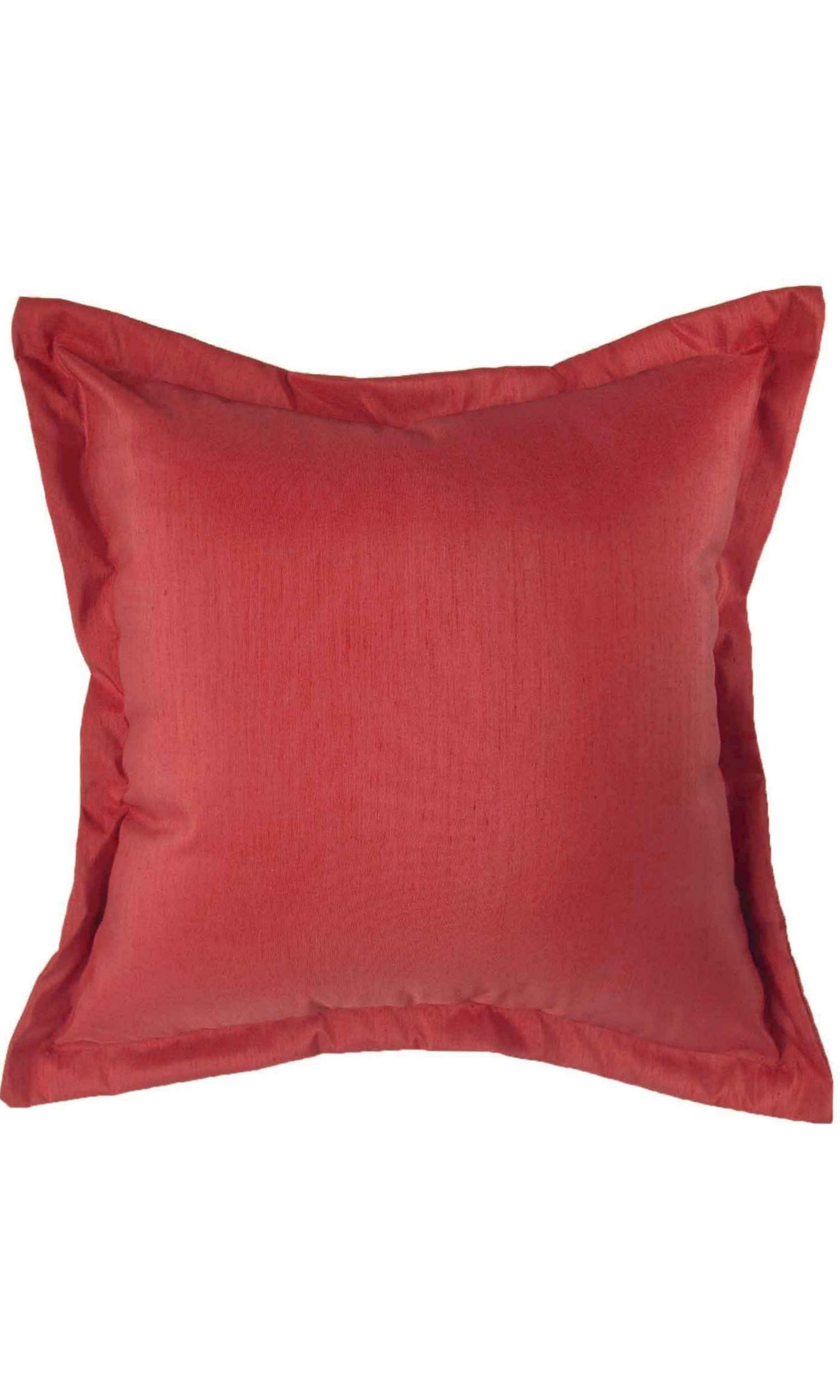 Faux Silk Free Fabric Material Sample (Red/ Orange)