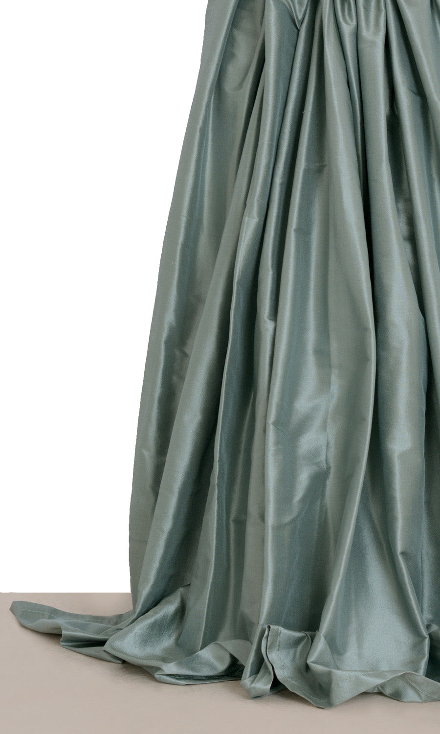 Shantung Silk Window Treatments Fabric By the Metre (Steel Blue/ Grey)