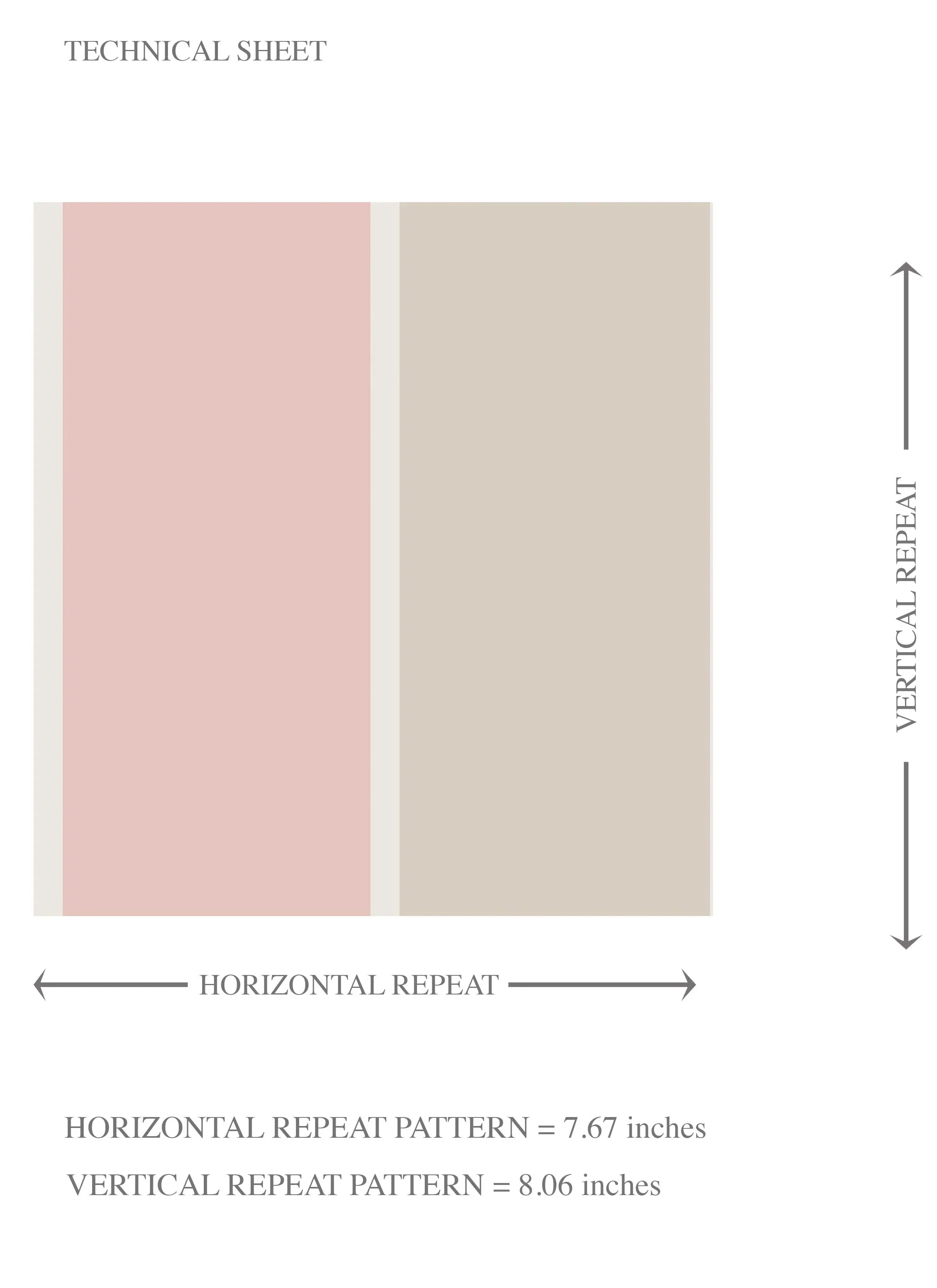 Geometric Striped Kids Room Wallpaper (Soft Pink/ Taupe)