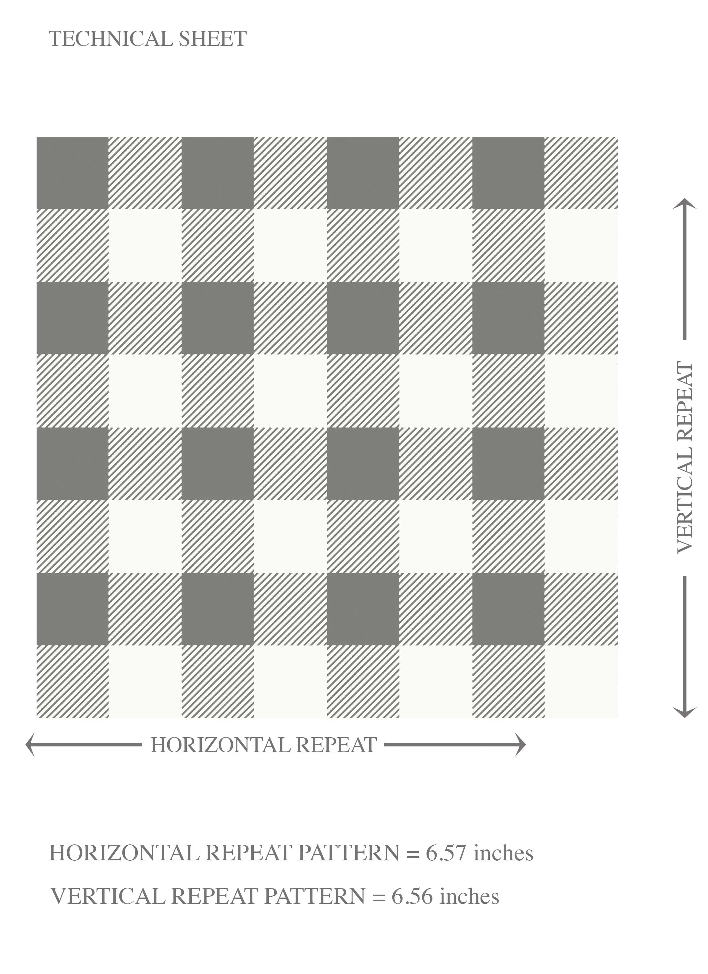 Neutral Gingham Checkered Kids Room Wallpaper Sample (Grey)