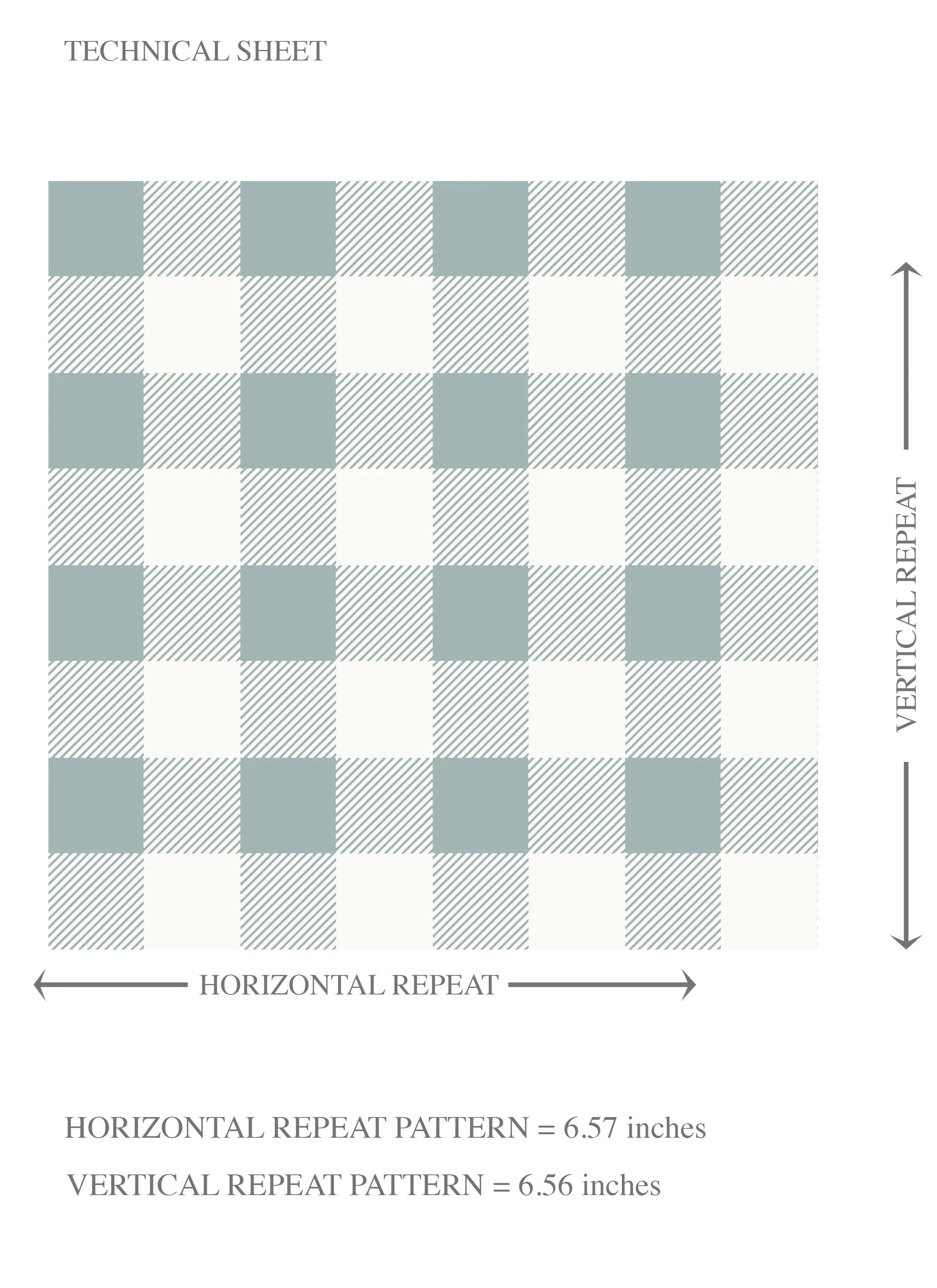 Gingham Checkered Kids Room Wallpaper Sample (Pastel Blue)