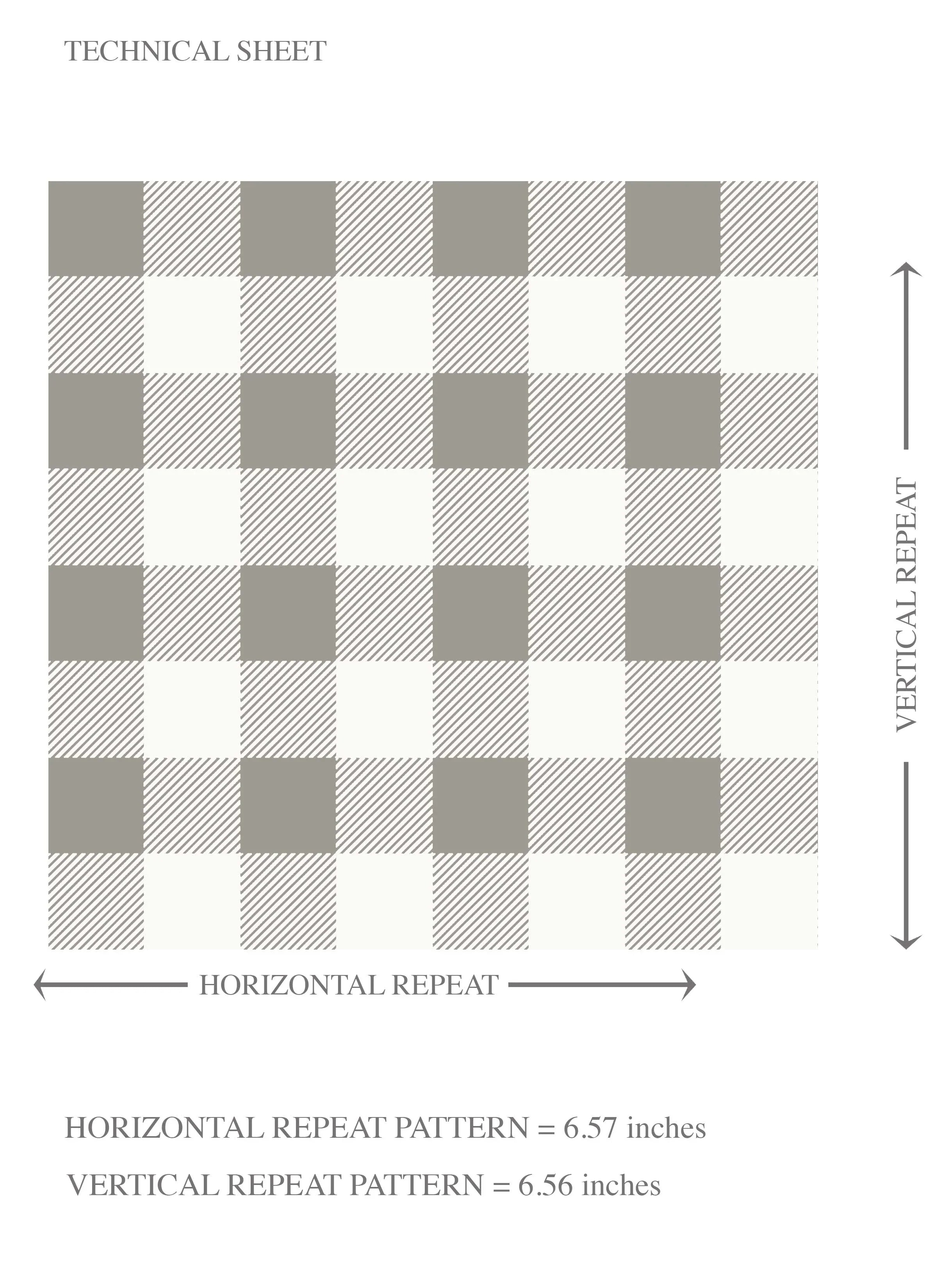 Neutral Gingham Checkered Kids Room Wallpaper Sample (Grey)