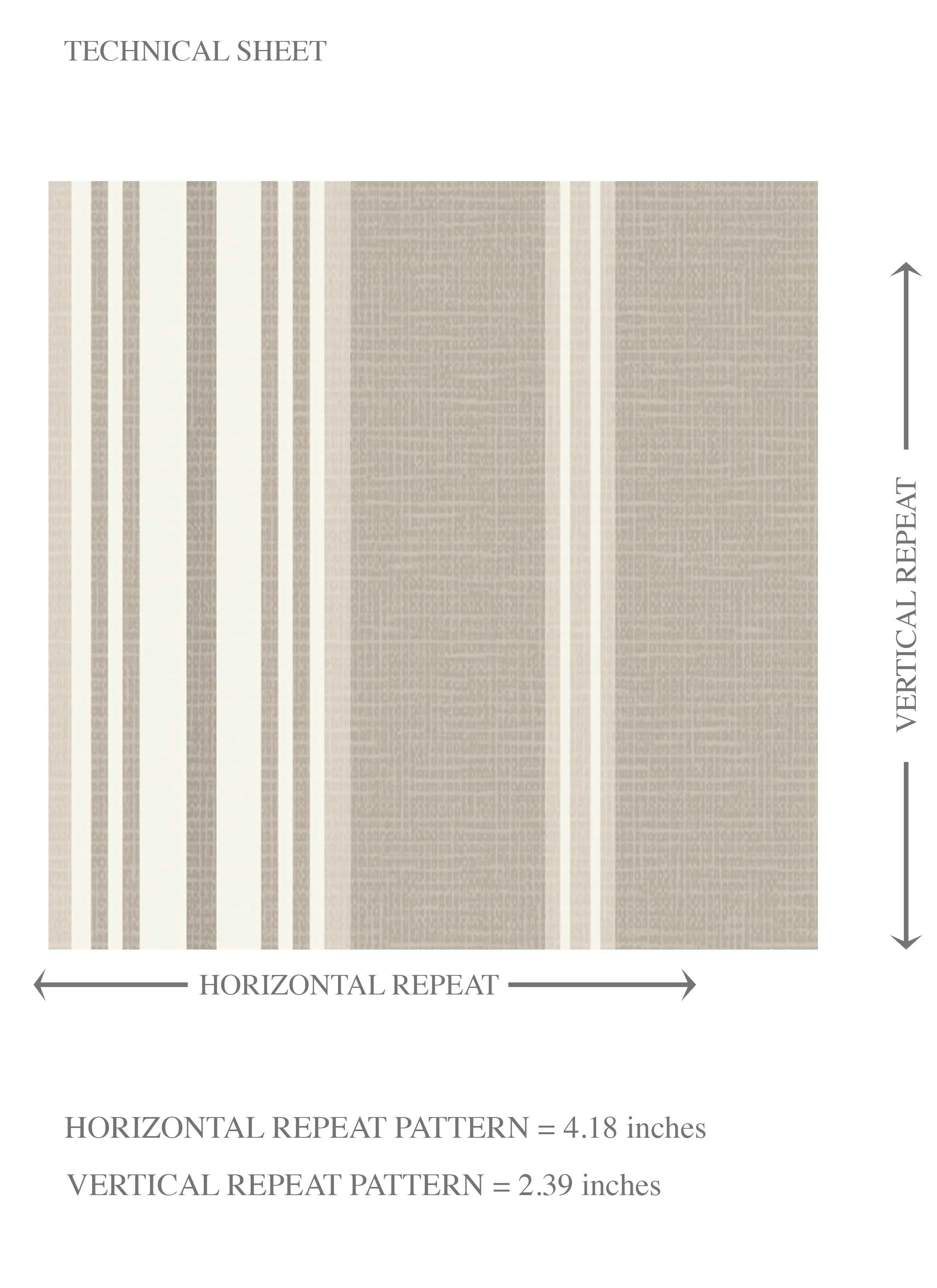 Neutral Geometric Striped Kids Room Wallpaper Sample (Brown/ Beige/ Warm Grey)