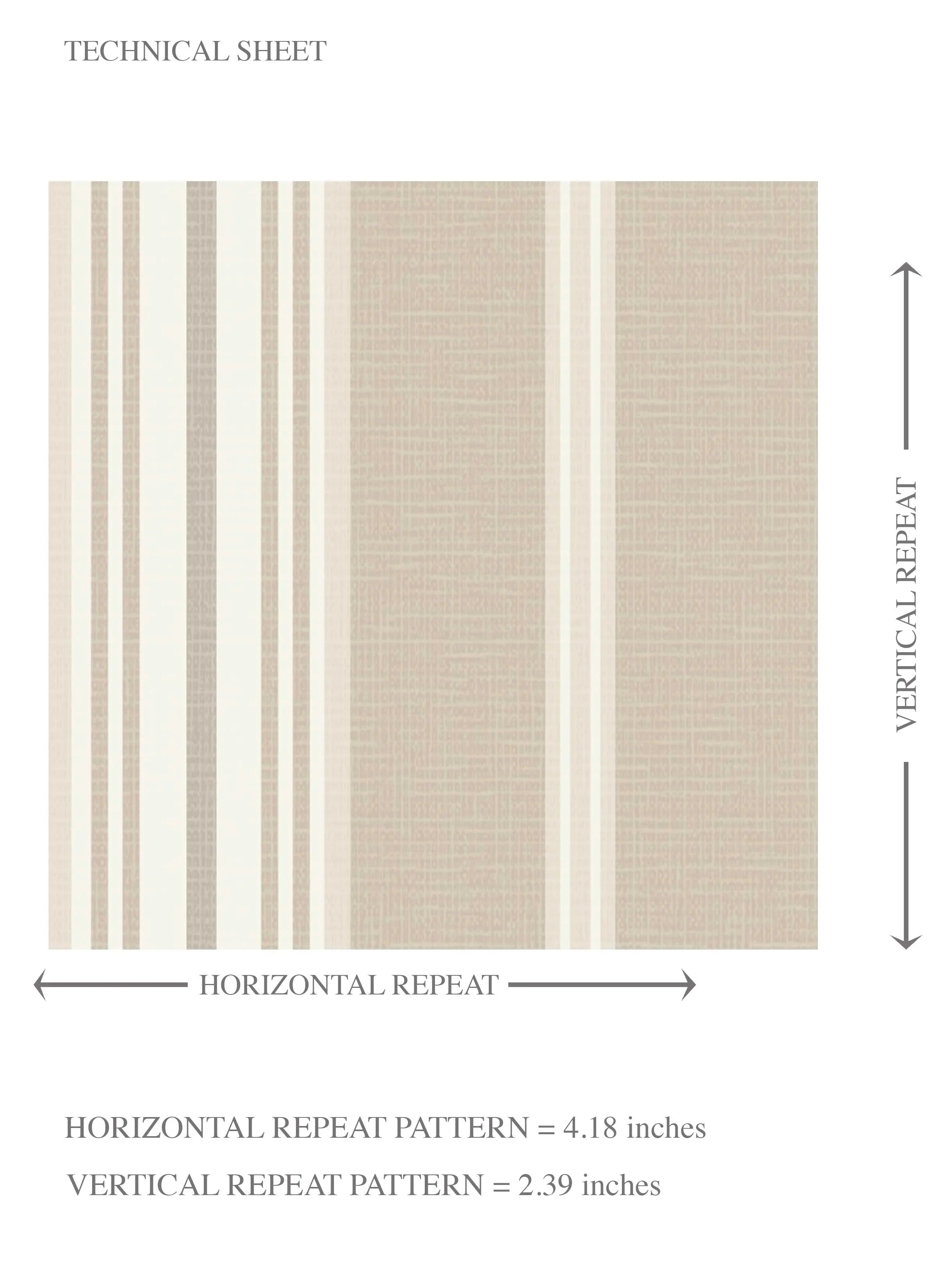 Neutral Geometric Striped Kids Room Wallpaper Sample (Beige/ Brown/ Warm Grey)