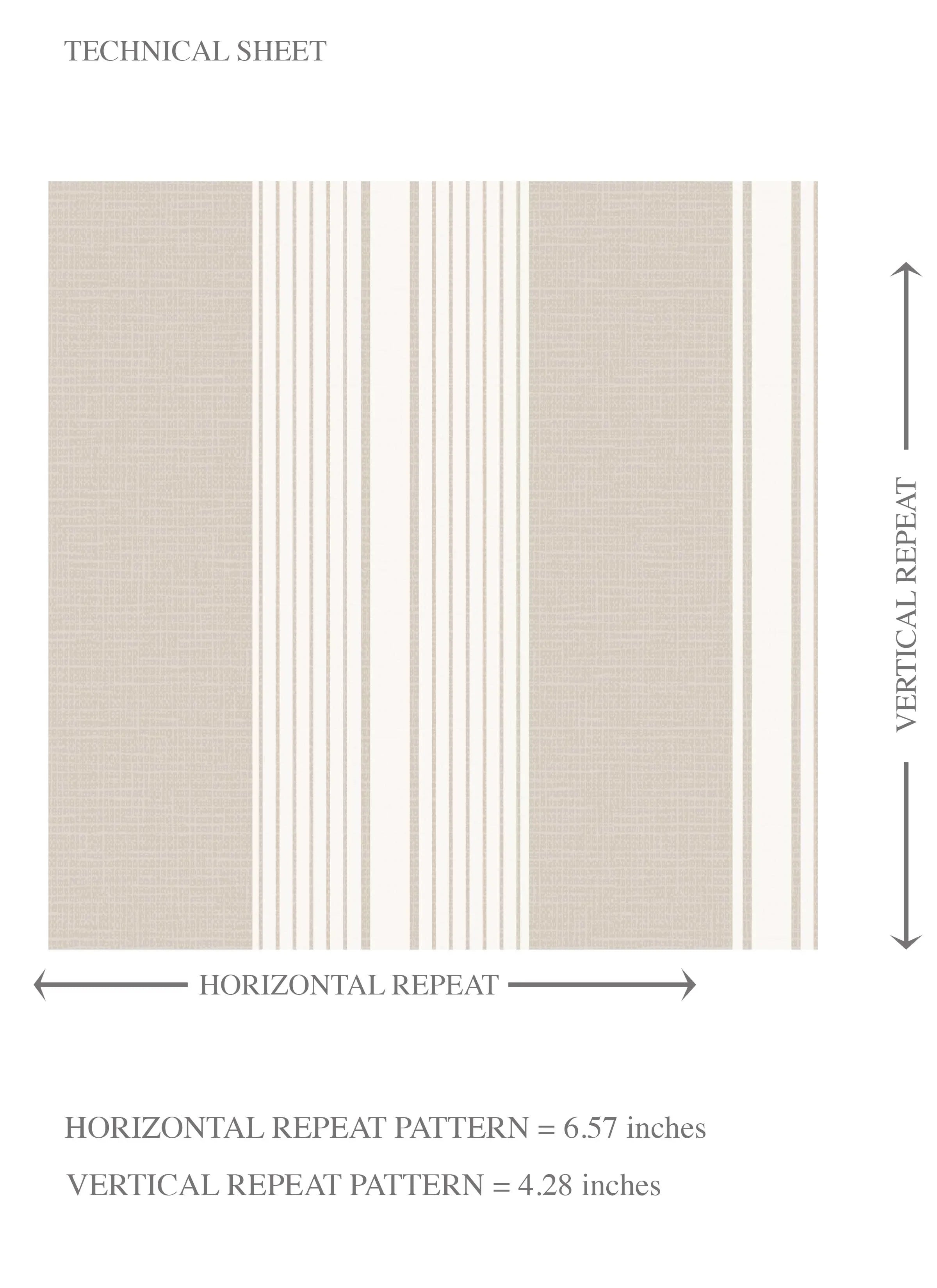 Neutral Geometric Striped Kids Room Wallpaper (Soft Taupe/ Beige/ Grey)