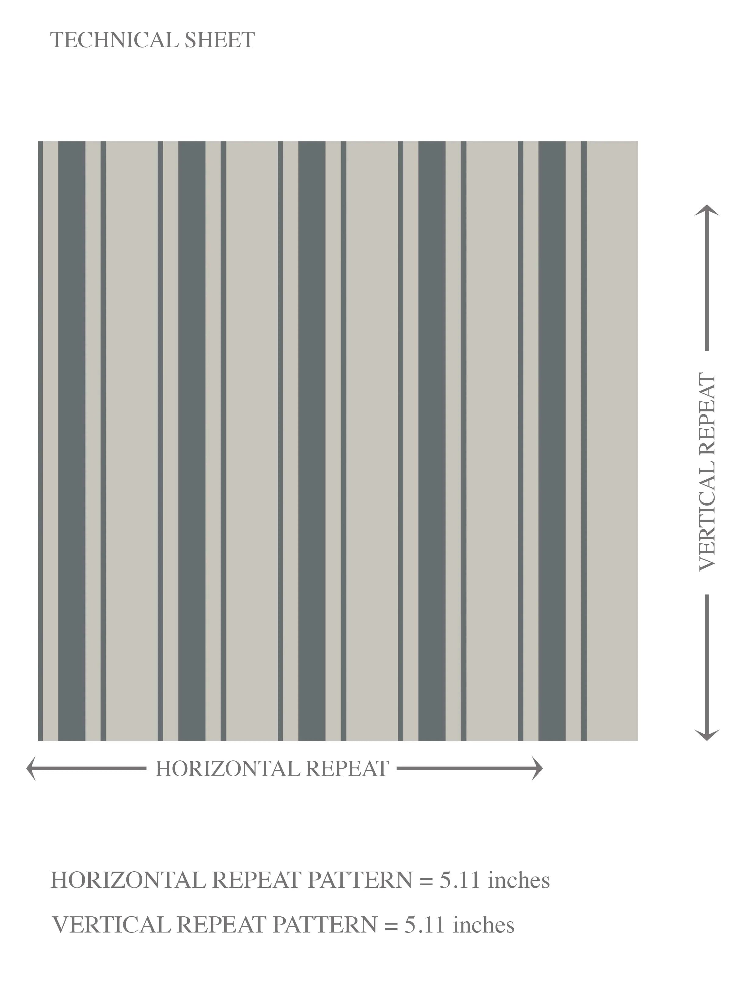 Neutral Geometric Striped Kids Room Wallpaper Sample (Slate Grey)