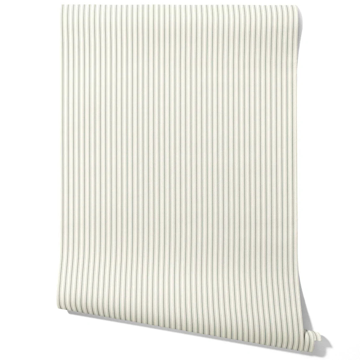 Neutral Geometric Striped Kitchen Wallpaper (Sage Grey)