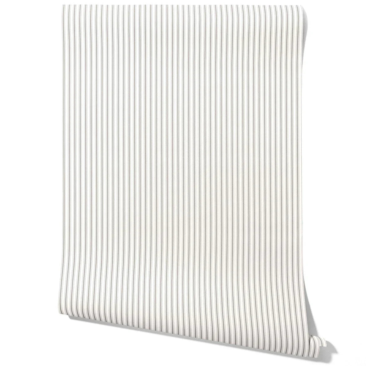 Neutral Geometric Striped Kitchen Wallpaper Sample (Light Grey)