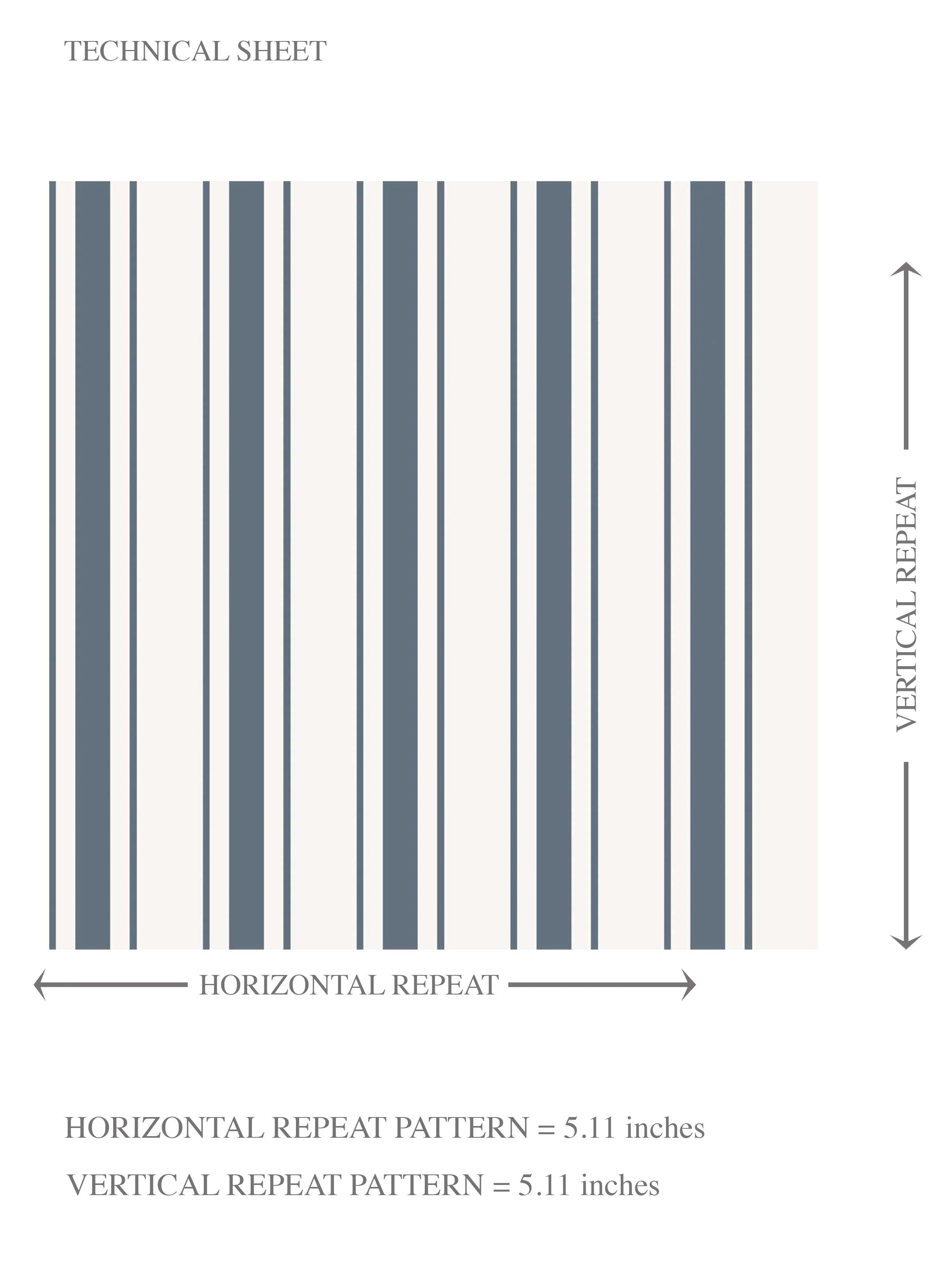 Geometric Striped Kids Room Wallpaper Sample (Navy Blue)