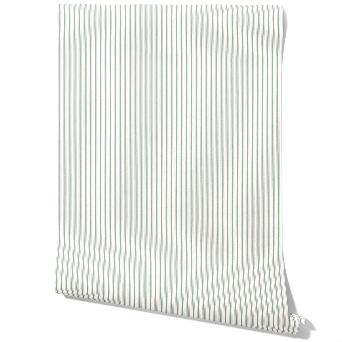 Neutral Geometric Striped Kitchen Wallpaper (Green-Grey)